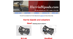 Desktop Screenshot of harrisbipods.com