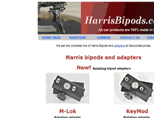 Tablet Screenshot of harrisbipods.com